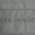 Pościel z makosatyny 140x200 ELEGANT 1C Eva Minge stalowa z ozdobną kantą i haftem - 2