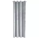 Zasłona na przelotkach 140x250 PIERRE welwetowa jasny srebrny jednokolorowa - 7