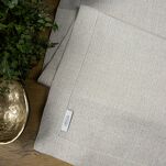 Obrus 145x350 STELLA 2 srebrny zdobiony kantą z wplecioną nicią srebrną - 12