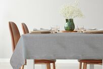 Obrus 145x350 STELLA 2 srebrny zdobiony kantą z wplecioną nicią srebrną - 14