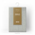 Obrus 145x350 STELLA 2 srebrny zdobiony kantą z wplecioną nicią srebrną - 2