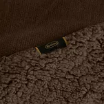 Koc jednokolorowy 170x210 TEDY ciemny brąz imitujący buklę - 2