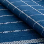 Komplet ścierek kuchennych 2x50x70 RUBI niebieskie w pasy z bawełny - 2