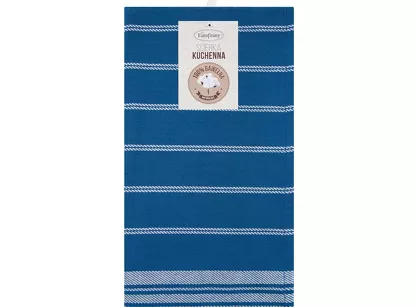 Komplet ścierek kuchennych 2x50x70 RUBI niebieskie w pasy z bawełny