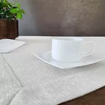 Serwetka 30x40 STELLA 2 biała zdobiona nabłyszczaną listwą 4 szt. - 9