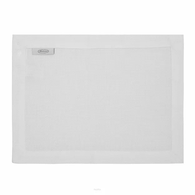 Serwetka 30x40 STELLA 2 biała zdobiona nabłyszczaną listwą 4 szt.