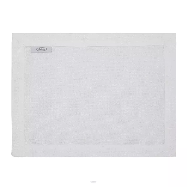 Serwetka 30x40 STELLA 2 biała zdobiona nabłyszczaną listwą 4 szt.