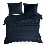 Pościel z makosatyny 160x200 ELEGANT 1F Eva Minge ciemny granat z ozdobną kantą i haftem - 5
