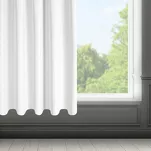 Zasłona gotowa na taśmie 140x175 RITA jednokolorowa biała z miękkiej tkaniny - 13