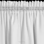 Zasłona gotowa na taśmie 140x175 RITA jednokolorowa biała z miękkiej tkaniny - 2