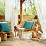 Poszewka na taras 45x45 GARDEN 3 turkusowa wodoodporna - 2