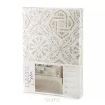 Pościel satynowa 220x200 SPRING 100 ciemny beż z ornamentem roślinnym z kolekcji Classic - 7