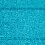 Ręcznik 70x140 MARI jasny turkus z welurową bordiurą w pasy 500 g/m2 - 2