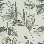 Pościel z mikrowłókna 220x200 DONNA biała zielona wzór kwiatowy Design 91 - 4