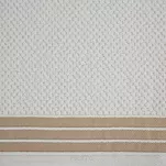 Ręcznik bawełniany 50x90 MADLEN kremowy zdobiony kontrastową elegancką bordiurą - 4