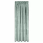 Zasłona gotowa na taśmie 140x270 MELANIE welwetowa jasna mięta o aksamitnej strukturze - 6