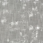 Zasłona na taśmie 140x270 INES srebrna w stylu eko z dodatkiem lnu z przecieranym delikatnym nadrukiem - 2