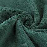 Ręcznik 50x90 MARI ciemna zieleń z welurową bordiurą w pasy 500 g/m2 - 3