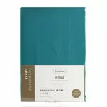 Prześcieradło z satyny bawełnianej z gumką NOVA 3 turkusowe 100x200 - 4