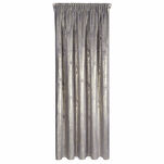 Zasłona na taśmie 140x270 RENIA welwetowa stalowa z szampańskim przecieranym wzorem - 8