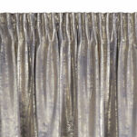 Zasłona na taśmie 140x270 RENIA welwetowa stalowa z szampańskim przecieranym wzorem - 4