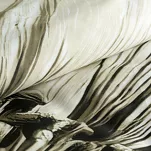 Pościel satynowa 140x200 SPRING 78 jasny beż brąz z wzorem roślinnym z kolekcji Classic - 5