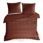 Pościel z makosatyny 140x200 ELEGANT 1I Eva Minge marsala z ozdobną kantą i haftem - 3