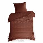 Pościel z makosatyny 140x200 ELEGANT 1I Eva Minge marsala z ozdobną kantą i haftem - 4