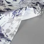 Obrus 140x220 z bieżnikiem 33x220 ANITA 3 jasny szary z kontrastowym wzorem botanicznym - 2
