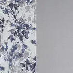 Obrus 140x220 z bieżnikiem 33x220 ANITA 3 jasny szary z kontrastowym wzorem botanicznym - 3