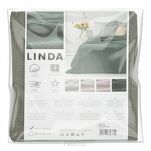Koc bawełniany 200x220 LINDA zielony o strukturze wafla - 6