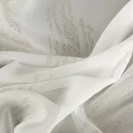 Firana na taśmie 140x270 ASTRA biała z szyfonu z szampańskim nieregularnym nadrukiem - 3