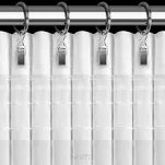 Firana na taśmie 140x270 ASTRA biała z szyfonu z szampańskim nieregularnym nadrukiem - 9