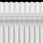 Firana na taśmie 140x270 ASTRA biała z szyfonu z szampańskim nieregularnym nadrukiem - 7