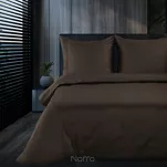 Pościel z makosatyny 160x200 ELEGANT 1G Eva Minge brązowa z ozdobną kantą i haftem - 4