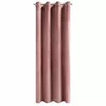 Zasłona na przelotkach 140x250 MELANIE welwetowaciemny róż o aksamitnej strukturze - 7
