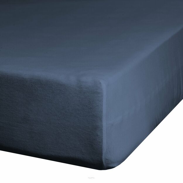 Prześcieradło z bawełny jersey z gumką stalowe 90x200 Design 91