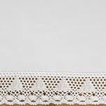 Obrus 140x220 NATALY biały zdobiony koronką - 2