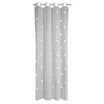 Firana na przelotkach 140x250 ELSA biała zdobiona dziecięcym różowym haftem - 10