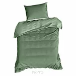 Pościel satynowa 140x200 NOVA 3 jednokolorowa gładka szałwiowa - 5