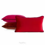 Poszewka welwetowa z wypełnieniem 30x50 GAJA 3 jednokolorowa amarantowa obszyta lamówką - 4