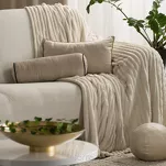 Poszewka welwetowa z wypełnieniem 30x50 GAJA 3 jednokolorowa amarantowa obszyta lamówką - 2