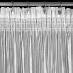 Firana na taśmie 140x270 NOELIA biała w prążki z połyskującą srebrną nicią - 7