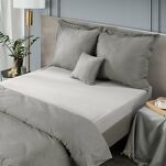 Prześcieradło z satyny bawełnianej z gumką NOVA 3 srebrne 180x200 - 9