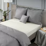 Prześcieradło z satyny bawełnianej z gumką NOVA 3 kremowe 140x200 - 9