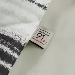 Pościel z mikrowłókna 140x200 VERANO 3 biała grafitowa wzór w pasy  Design 91 - 2