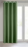 Zasłona na przelotkach 140x250 RITA jednokolorowa ciemna zieleń z miękkiej tkaniny - 9