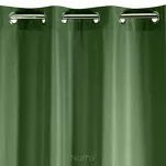 Zasłona na przelotkach 140x250 RITA jednokolorowa ciemna zieleń z miękkiej tkaniny - 6