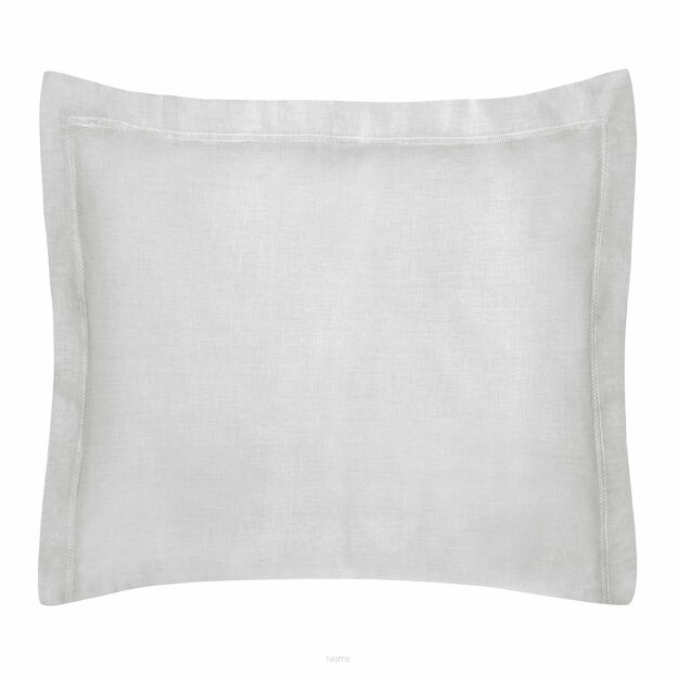Poszewka bawełniana 70x80 NOVAC srebrna z ozdobną kantą Nova Colour