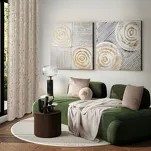 Poszewka welwetowa 45x45 GAJA 1 jednokolorowa ciemny  beż - 3